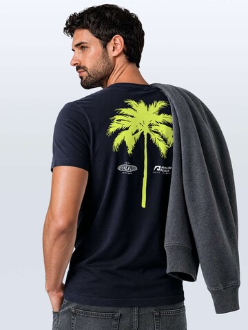 Neverless Shirt 'Palme'‌‌‌‌‌‌‌‌ in Blau