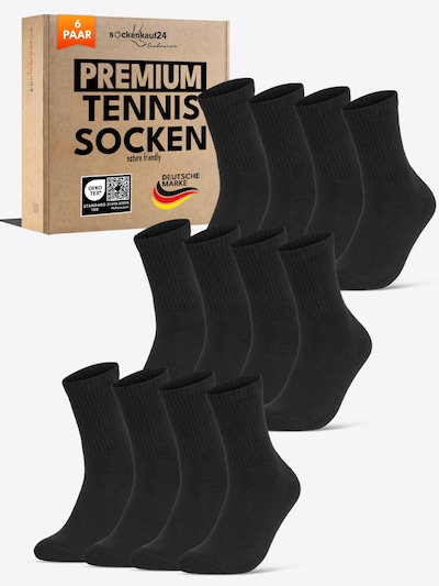 sockenkauf24 Sportsocken‌‌‌‌‌‌‌‌‌‌ in 35-38 in schwarz, Produktansicht