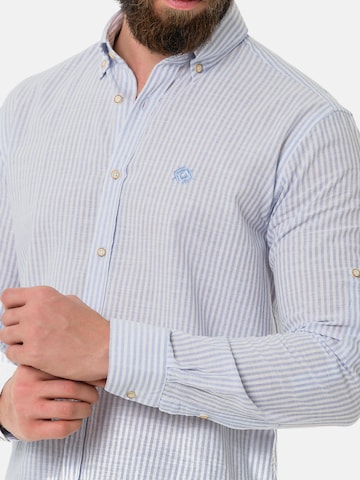 CIPO & BAXX Slim Fit Hemd 'CH194' in Blau