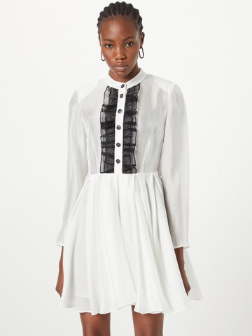 Custommade Sukienka koszulowa 'Lottie' w kolorze biały: przód