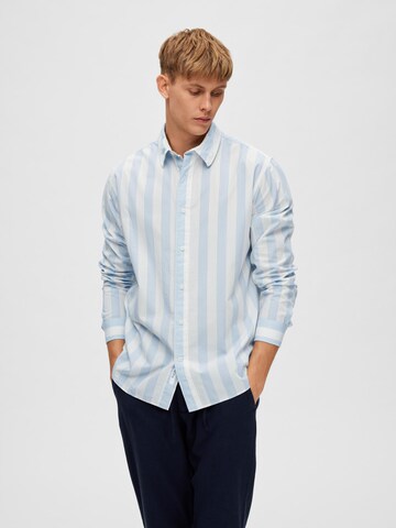 SELECTED HOMME Klasický střih Košile 'Redster' – modrá: přední strana