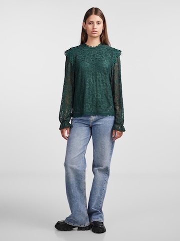 PIECES - Blusa em verde