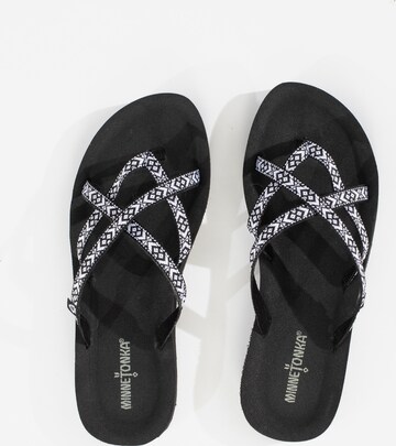 Flip-flops 'Hanna' de la Minnetonka pe negru