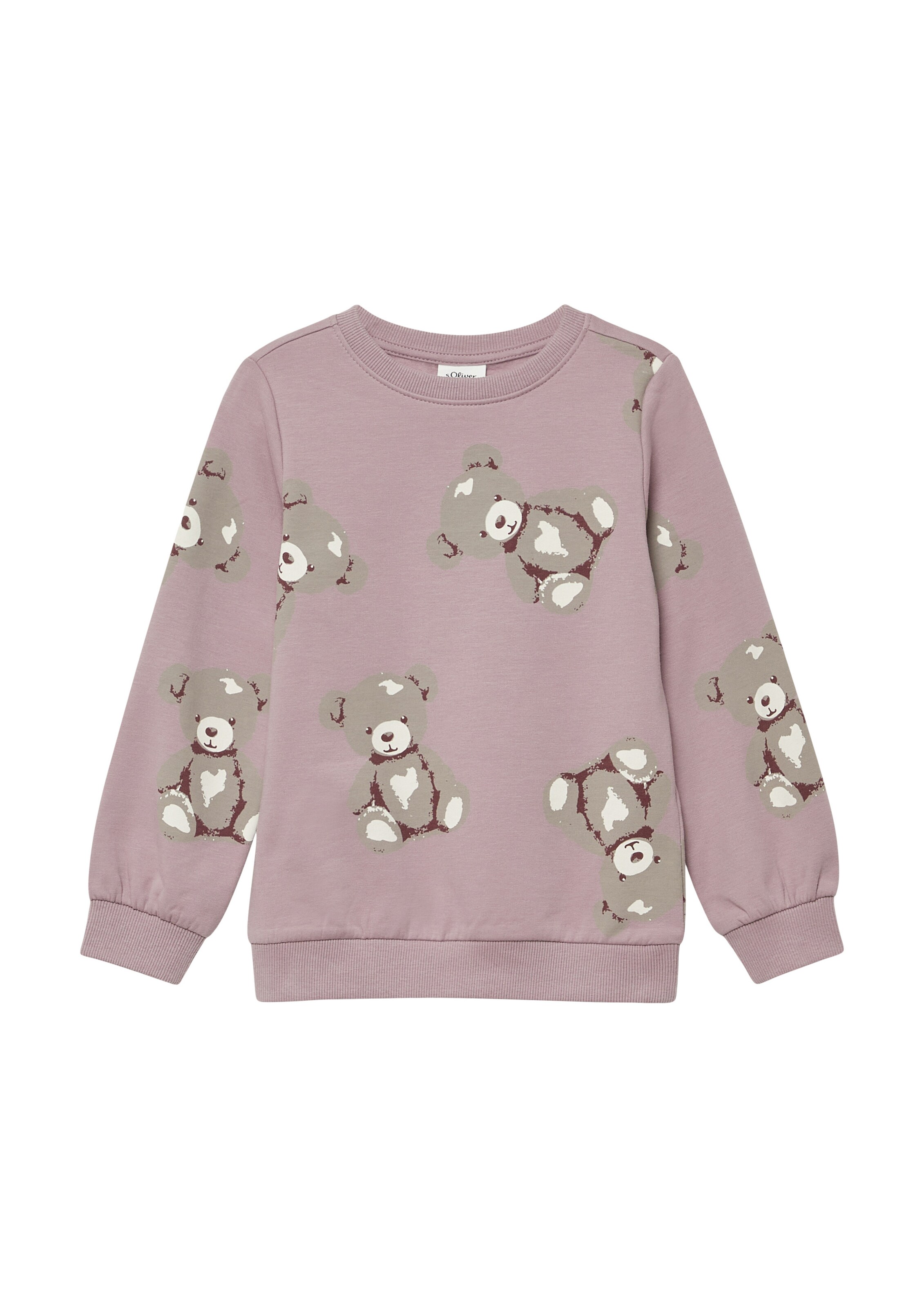 Sweat-shirt s.Oliver en rose : devant