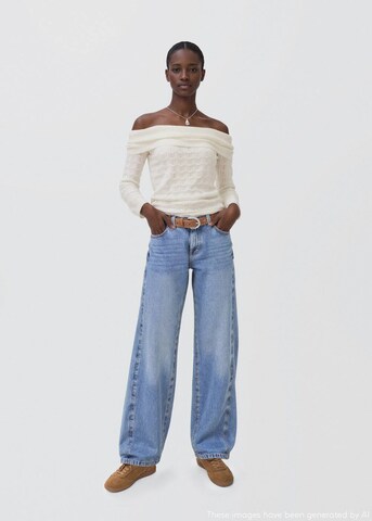 MANGO TEEN Pullover 'Wavy' in Weiß