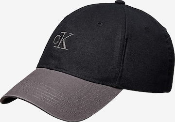 Casquette Calvin Klein en noir : devant