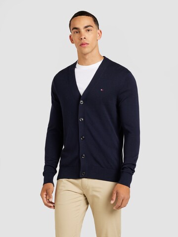 TOMMY HILFIGER Cardigan 'ESSENTIAL' i blå: forside