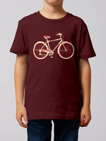 watabout.kids Shirt ' Red Bike ' in Rood: voorkant