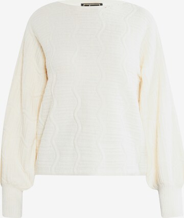 Pull-over faina en blanc : devant