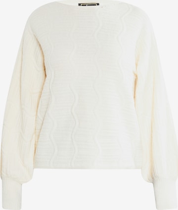 Pull-over faina en blanc : devant