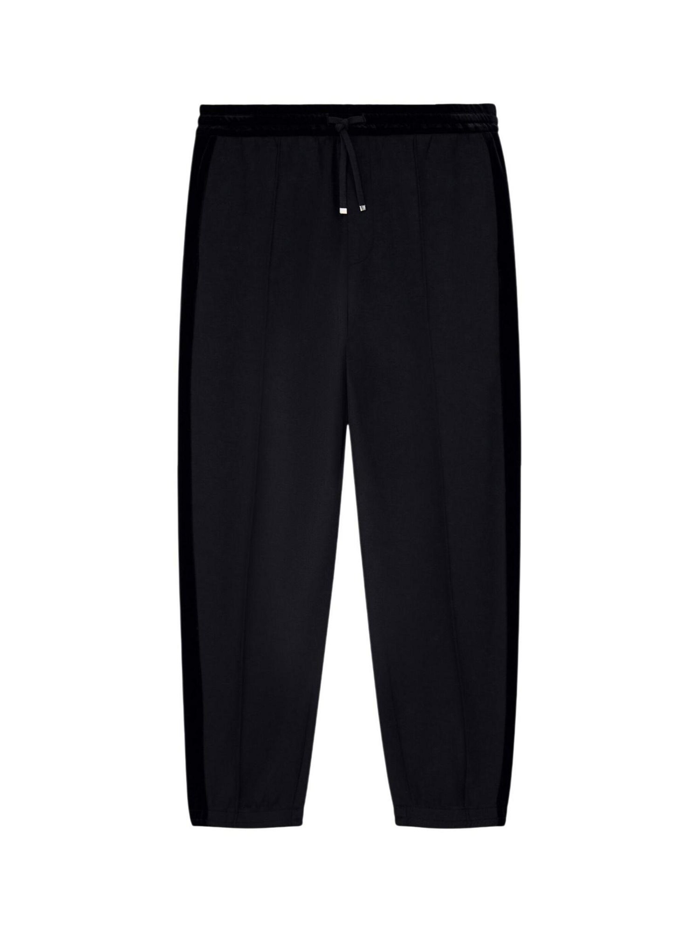 ARMANI EXCHANGE Wide leg Sportbroek 'XM002924 AF19936' in Zwart: voorkant