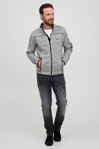 FQ1924 Fleecejacke 'Bikker' in Grau