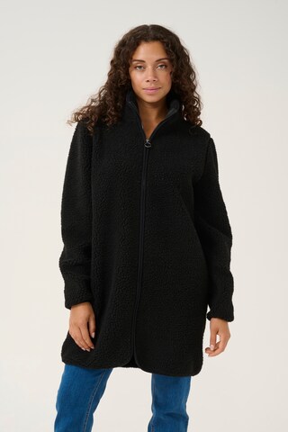Love Copenhagen Fleece jas 'Vigga' in Zwart: voorkant