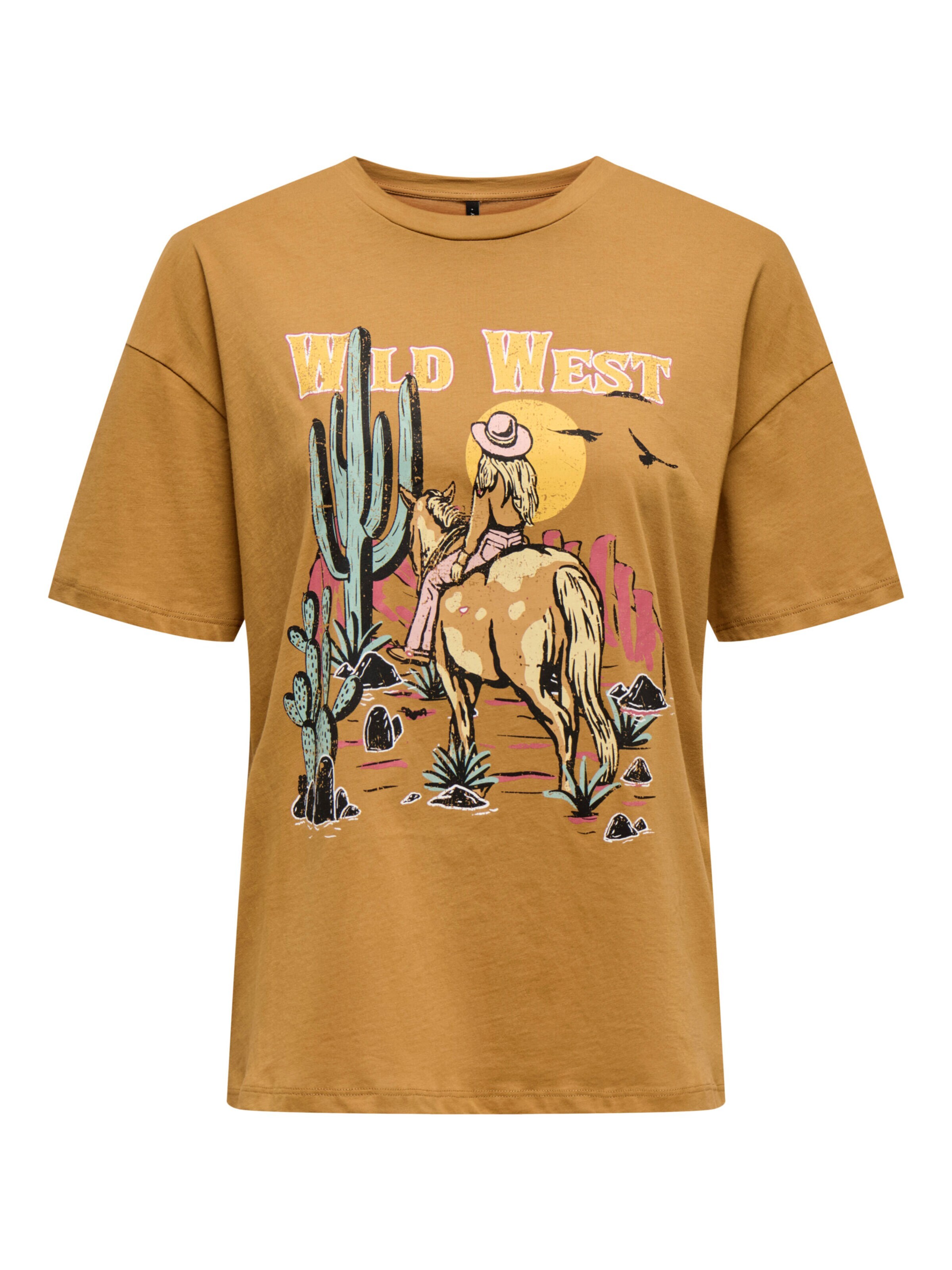ONLY Shirt in XS in de kleur Bruin, Productweergave