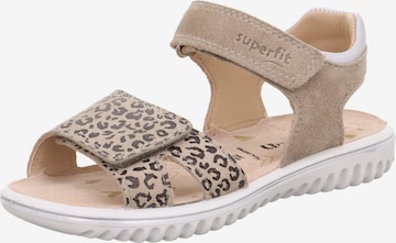 SUPERFIT Sandals 'SPARKLE' in Beige: front