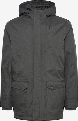 !Solid Winter Parka 'Bello Long' in Grey: front