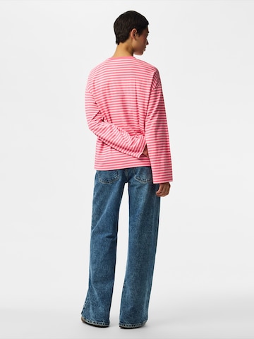 Tricou 'PCSADIE' de la PIECES pe roz