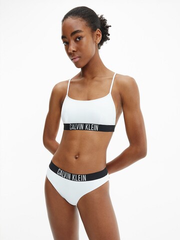 Calvin Klein Swimwear Regular Bikinitop  'Intense Power' in Weiß