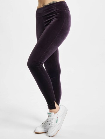 Skinny Leggings di Reebok in lilla: frontale