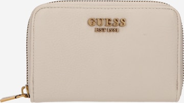 Porte-monnaies 'ARJA' GUESS en beige : devant