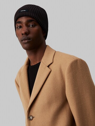Calvin Klein Beanie 'CLASSIC' in Brown: front