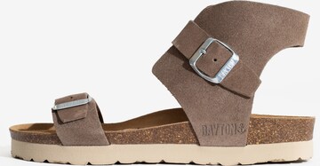 Bayton Sandaal 'Dubbo' in Beige: voorkant