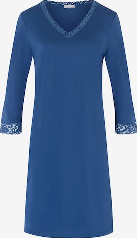 Hanro Nightgown ' Moments ' in Blue: front