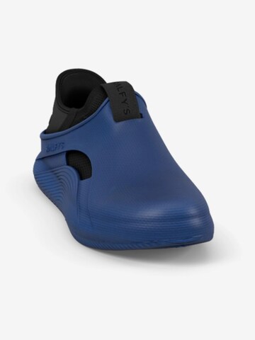 RALFY'S Classic Flats 'N1 Combo' in Blue: front