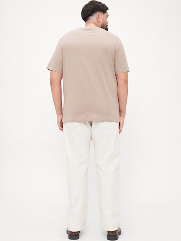 Jack & Jones Plus Футболка 'JORINWOOD' в Бежевый