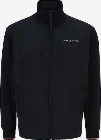 Tommy Hilfiger Big & Tall Zip-Up Hoodie in Blue: front