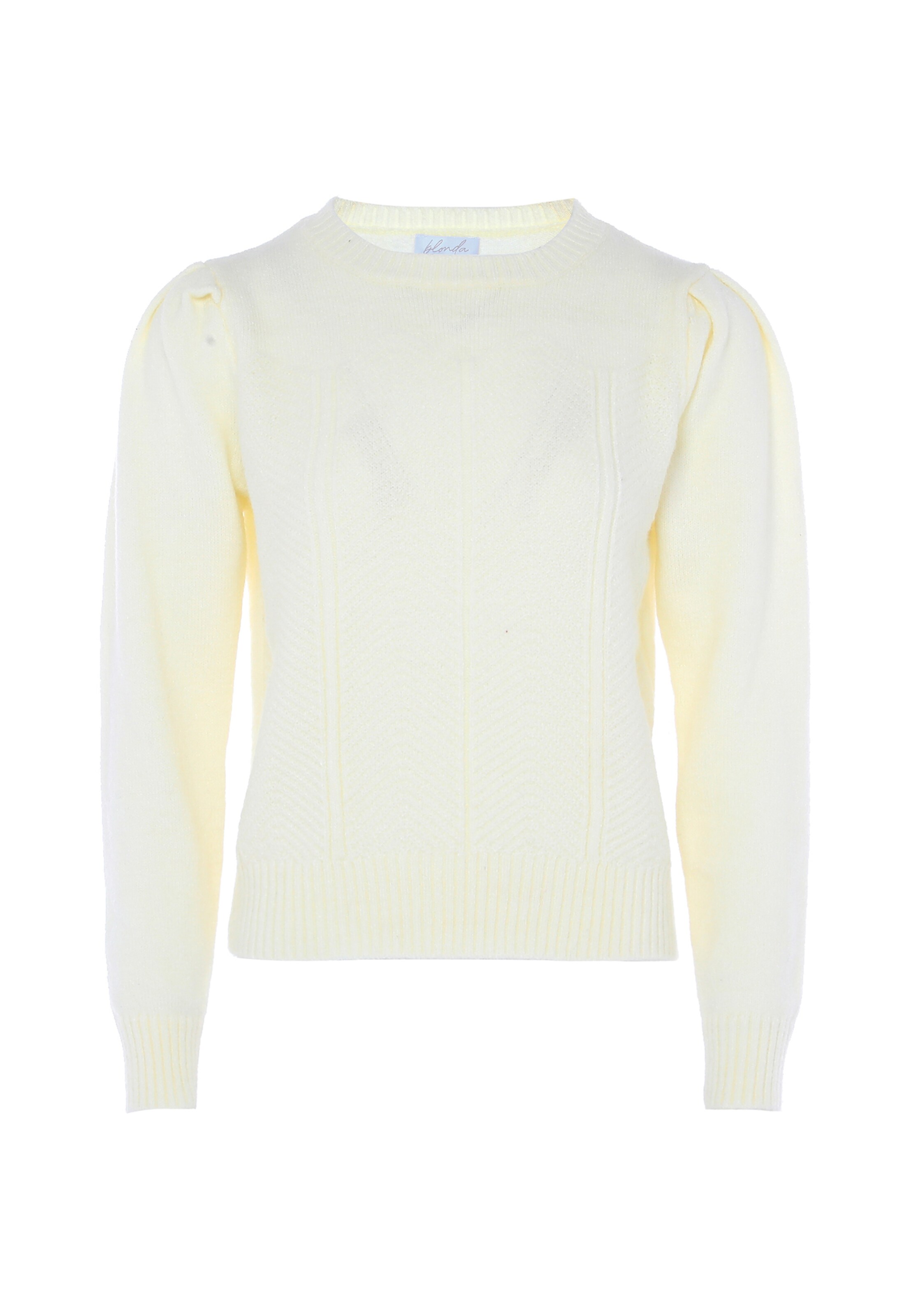 balta BLONDA Megztinis: priekis
