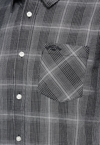 Street One MEN Regular Fit Hemd in Schwarz