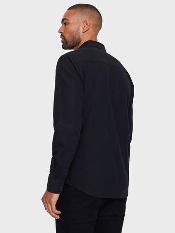 Regular fit Camicia 'Beacon' di Threadbare in nero