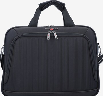 Hardware Laptop Bag in Black: front
