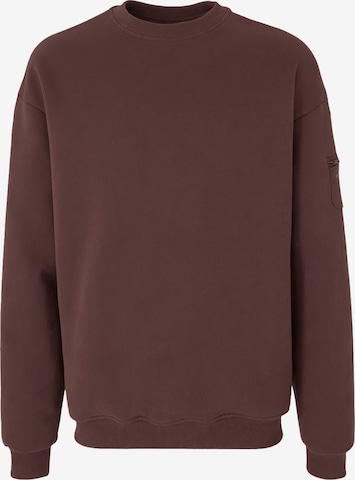 Organication Sweatshirt in Braun: Vorderseite