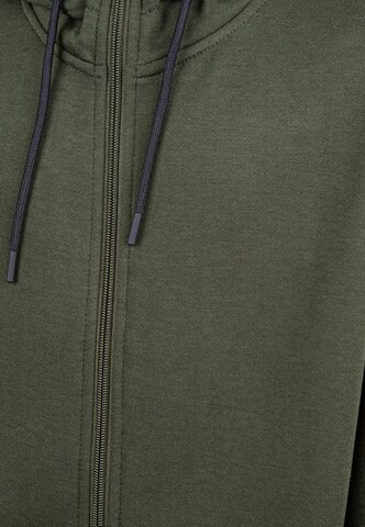 ENDURANCE Athletic Zip-Up Hoodie 'Uline' in Green