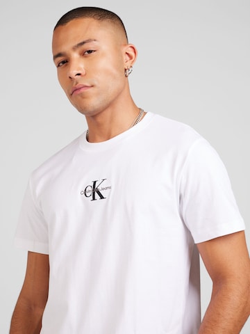balts Calvin Klein Jeans Standarta T-Krekls