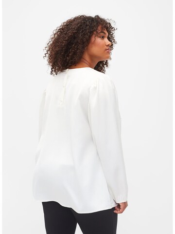 Camicia da donna 'MKIM' di Zizzi in bianco
