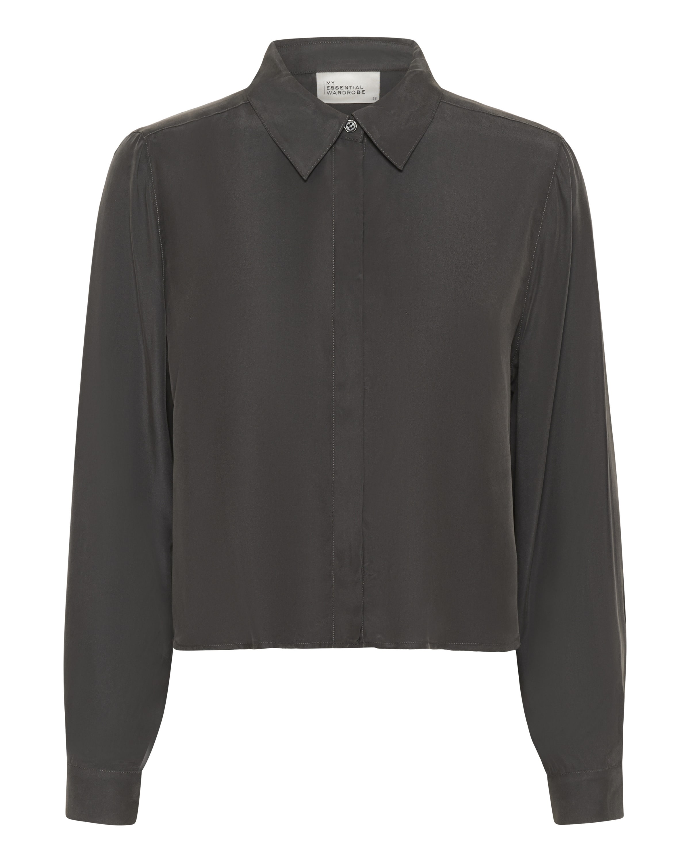 My Essential Wardrobe - Camisa em cinzento: frente