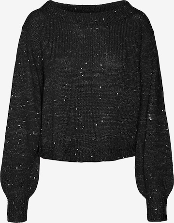 VERO MODA Пуловер 'LEILANI' в черно: отпред