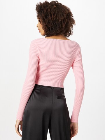 Nasty Gal Knit Cardigan in Pink