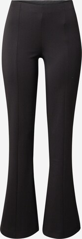 évasé Pantalon Gina Tricot en noir : devant