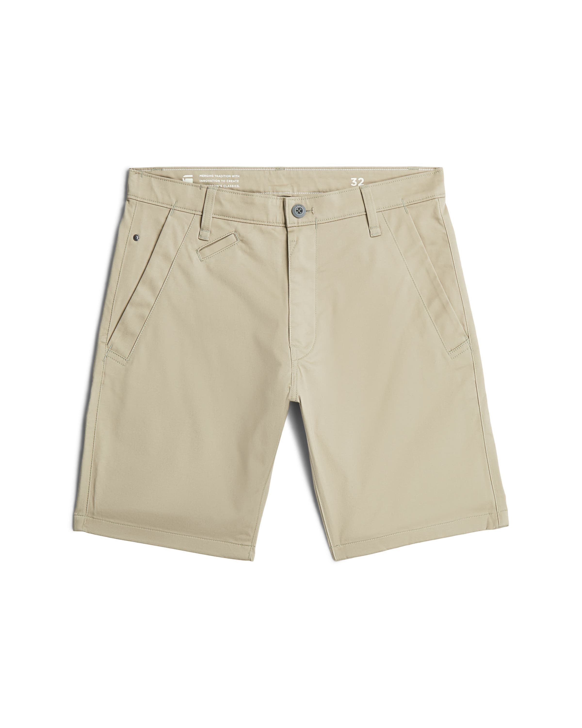 G-STAR Pantalon chino 'Bronson 3.0 Slim Chino Short' en 24 en beige, Vue avec produit