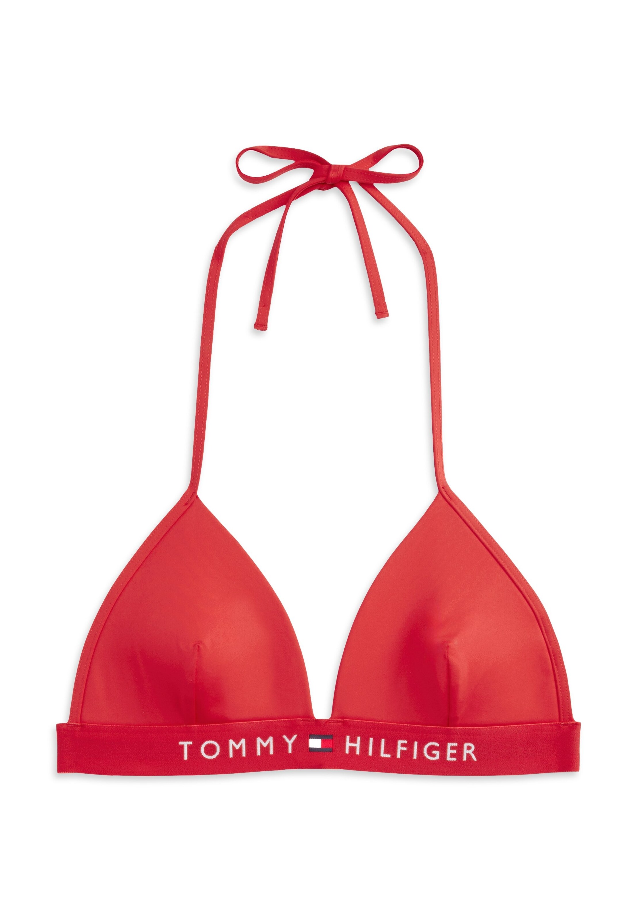 Tommy Hilfiger Underwear Trójkąt Góra bikini w kolorze czerwony: przód