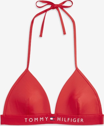 Tommy Hilfiger Underwear Trójkąt Góra bikini w kolorze czerwony: przód