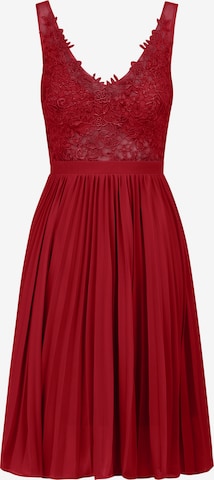 Robe de cocktail Kraimod en rouge : devant