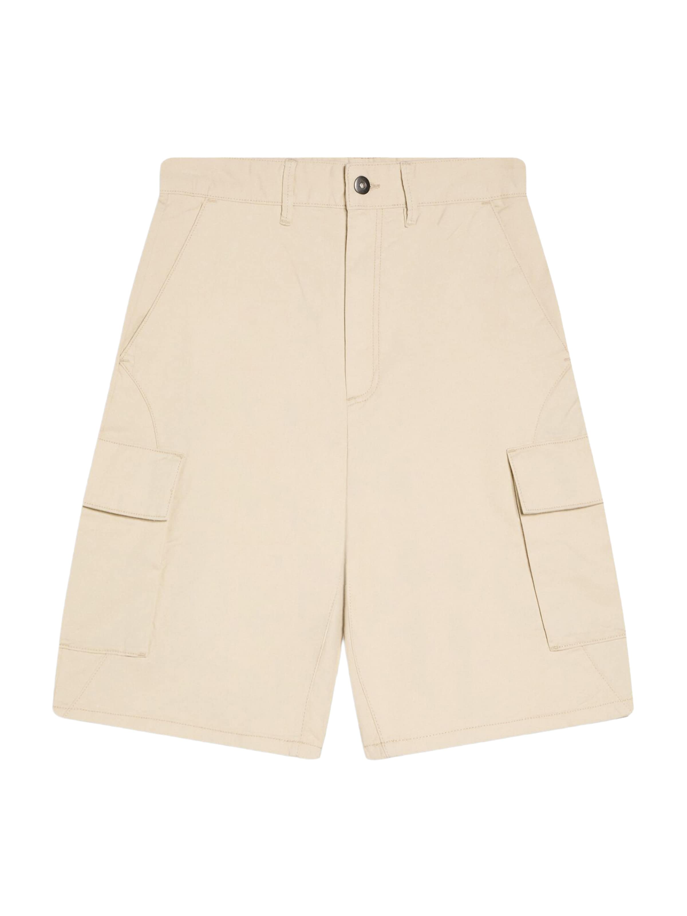 Bershka Pantalon cargo en beige, Vue avec produit