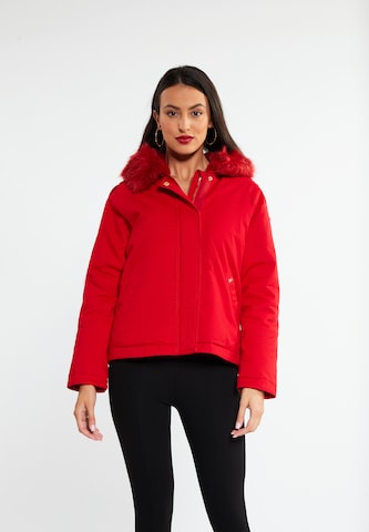 faina Winter Jacket 'Minya' in Red: front