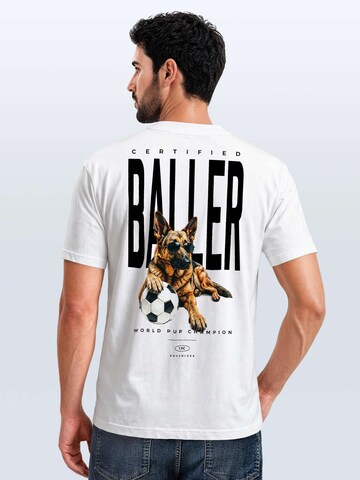 Neverless Shirt 'Pub Champion'‌‌ in Weiß