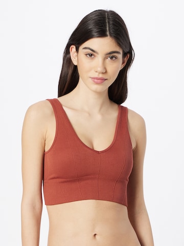 Gilly Hicks Bralette Bra in Brown: front